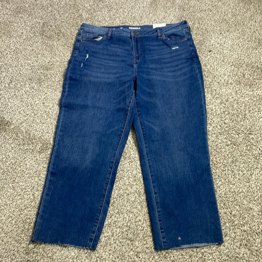 Jeans Sonoma straight crop